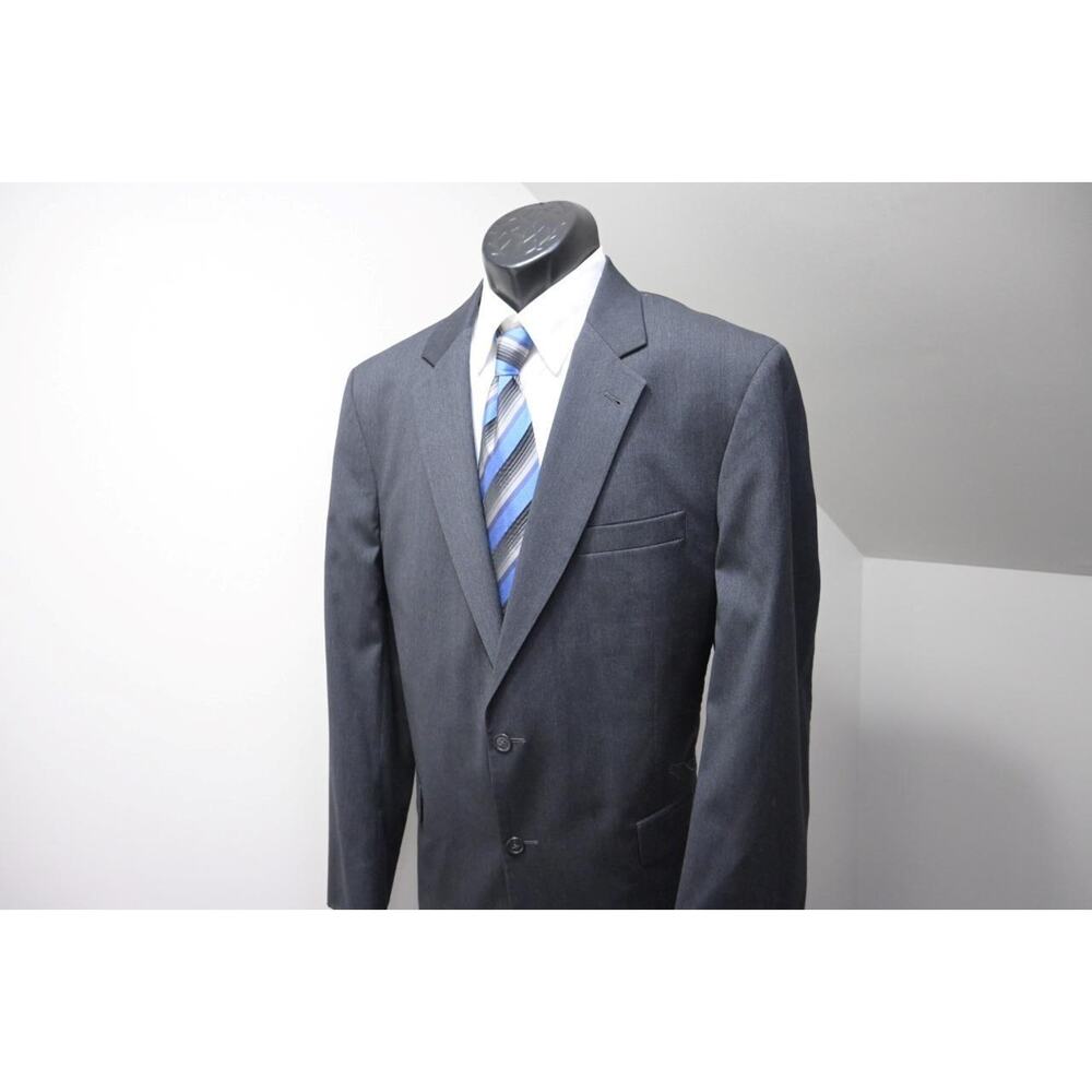 Jos A Bank Wool Tailored Fit Gray 2 Piece Suit Pants Jacket Mens Sz 40 x 31 44 L